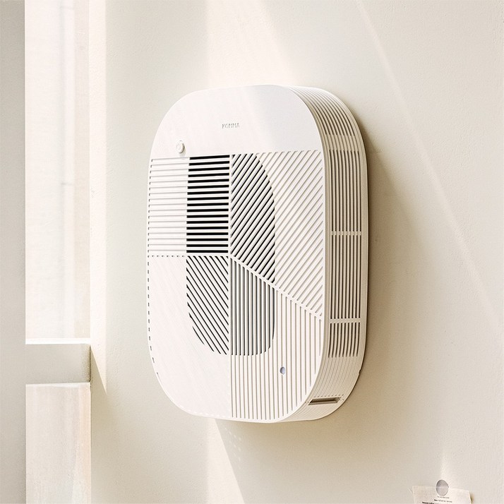 콤마 공기청정기 로브 (벽걸이형) 안방 아이방 소형, 크림화이트