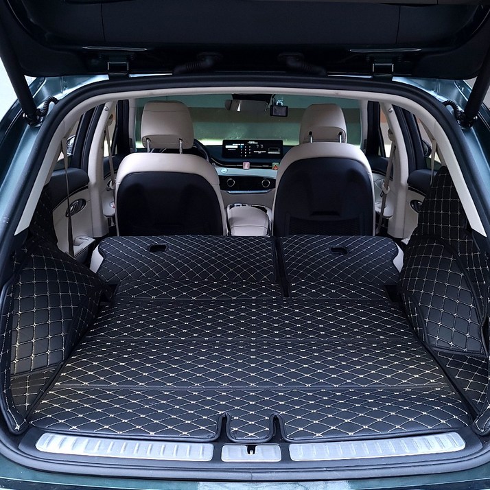 가온 EV6 트렁크매트 차박 매트 풀커버, 블랙X베이지_21년7월~23년4월, 라이트/에어 컨비니언스 무_스피커 무