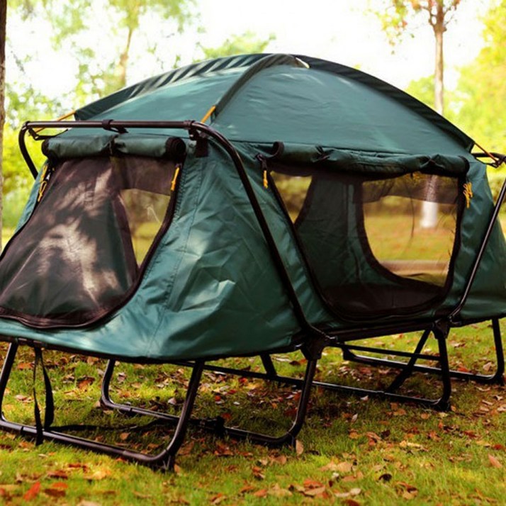 L접이식 야전침대텐트 캠핑 낚시 등산 피크닉 차박 비박 간이침대 텐트 차박텐트, E야전침대텐트 1인용 - 쇼핑앤샵