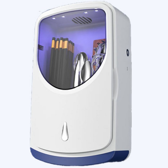 PYHO식기 살균 건조기,USB수저살균기1800mAh RA-909, 푸른 색