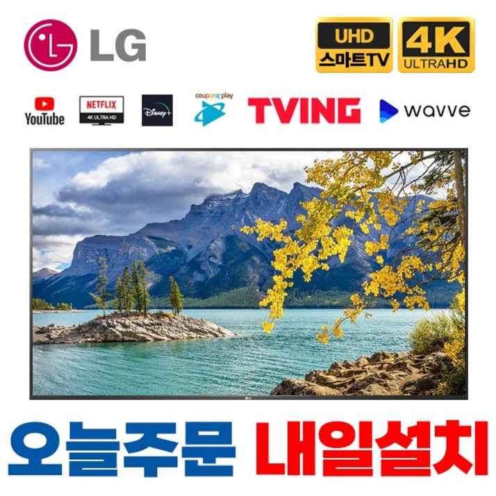 LG전자 55인치 4K UHD 넷플렉스 유튜브 스마트 LED TV 55UN6950, 지방벽걸이설치