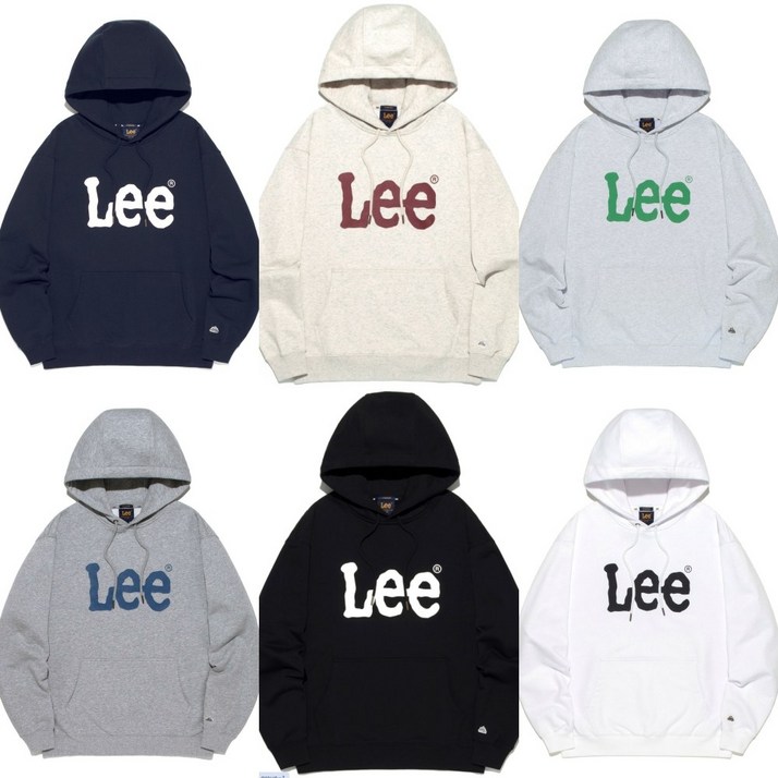 국내매장판 리 LEE 상의빅 트위치 로고 후드 티셔츠 색상 6종