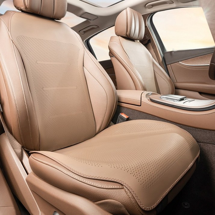 CABULE 자동차 시트커버 사계절 용 차량시트커버 통풍 카시트보호매트, 01, 1세트