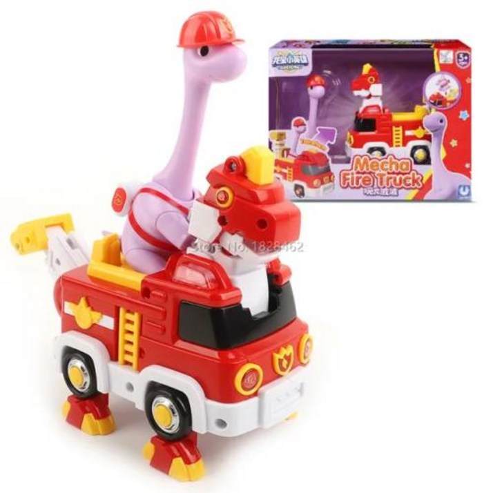 대형 슈퍼 다이노 ABS 변신 자동차 공룡 장난감 액션 피규어 메카 경찰차 구조 비행기