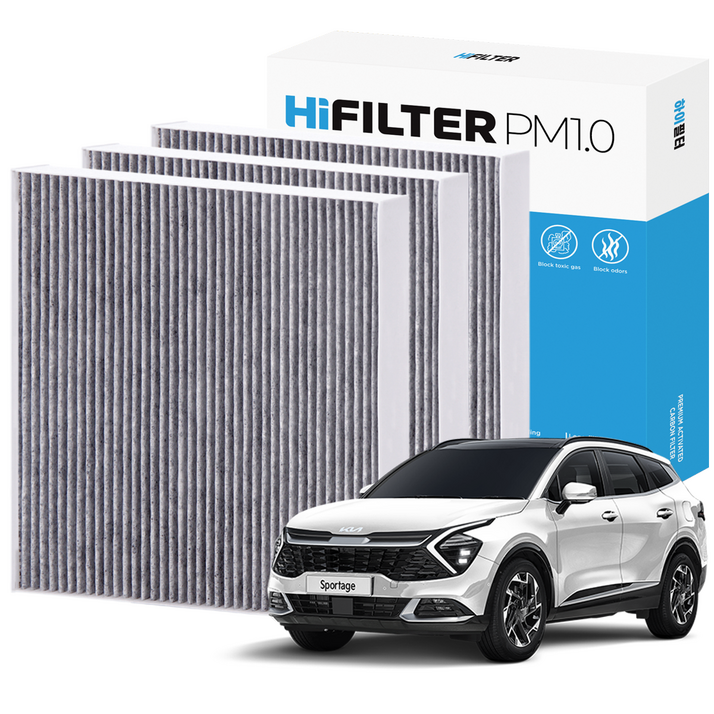 21 하이필터 PM1.0 활성탄 자동차 에어컨필터 기아