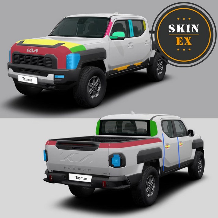 스킨엑스 타스만 외장필수패키지 PPF 차량보호필름, 투명, 1개