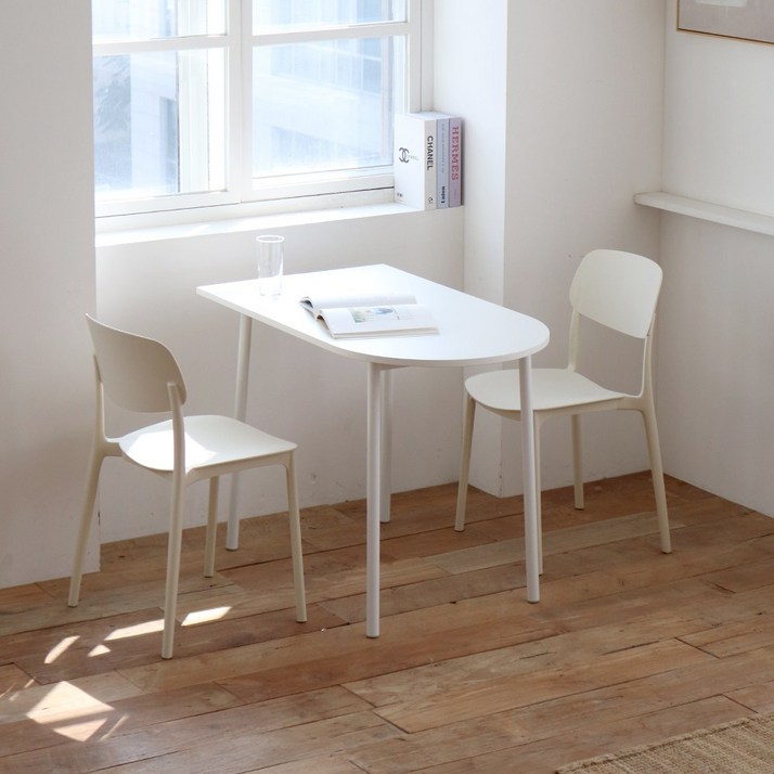 비알테이블 반타원 식탁 (3size)