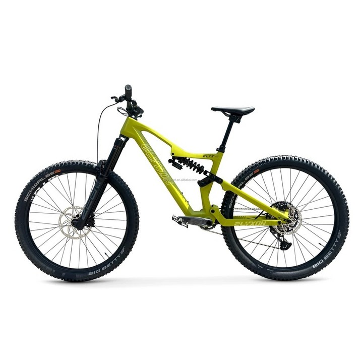 29인치 카본 MTB 듀얼 서스펜션 산악 자전거 유압 브레이크, 검은색