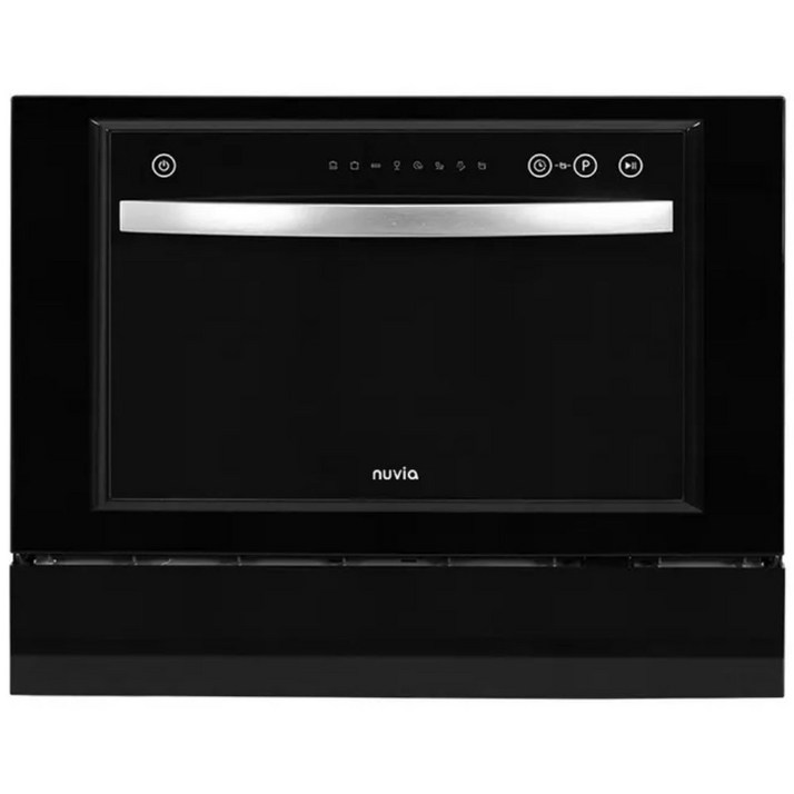 까르페 무설치 식기세척기 PRO 스텐 누비아 6인용 8인용 강력세척 자동문열림 그릇세척기무설치전용 물통세트전용수저통컵걸이세트 포함, 블랙