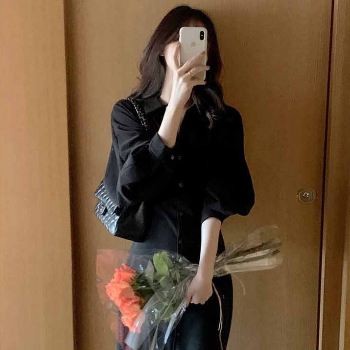 블랑드 하객룩  허리끈 정장 셔츠 원피스