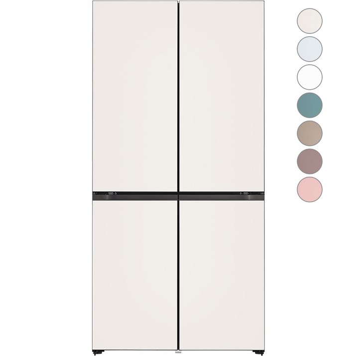 [색상선택형] LG전자 디오스 오브제컬렉션 빌트인타입 4도어냉장고 M623AAA042S 글라스 방문설치 6837738987