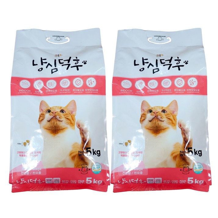 냥심덕후 고단백 고양이 사료 대용량, (5kg 2개), 10kg