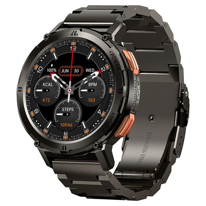 2024 AMAZTIM T2 스마트워치 IP69K 5ATM AMOLED AOD 블루투스 통화
