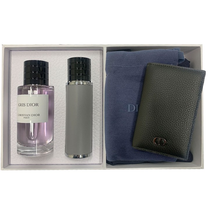 디올옴므 그리디올 오 드 퍼퓸40ml그리디올 오 퍼퓸 리필15mlCD icon버티컬2단카드지갑 세트