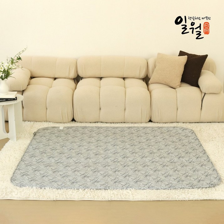 25년형 신제품 일월 보드러운원단 피치라이트 워셔블 탄소 카본 전기매트, 싱글90x180