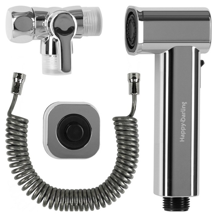 해피달링 다용도 욕실 스프레이건 베란다 호스 청소건 세트