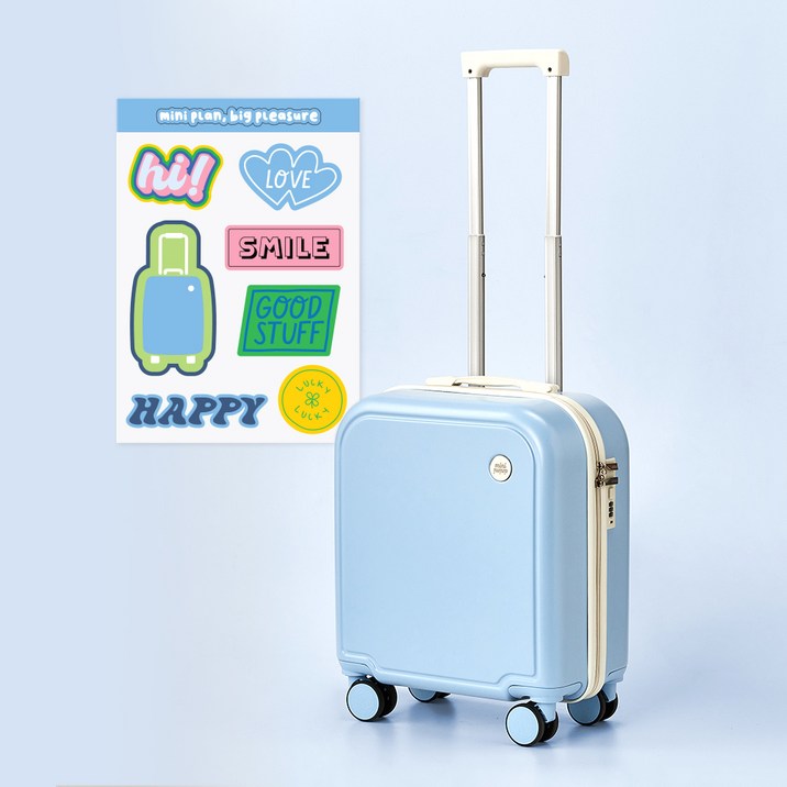 모던하우스 ON minianimi. 캐롯 기내용 캐리어 + 스티커 세트