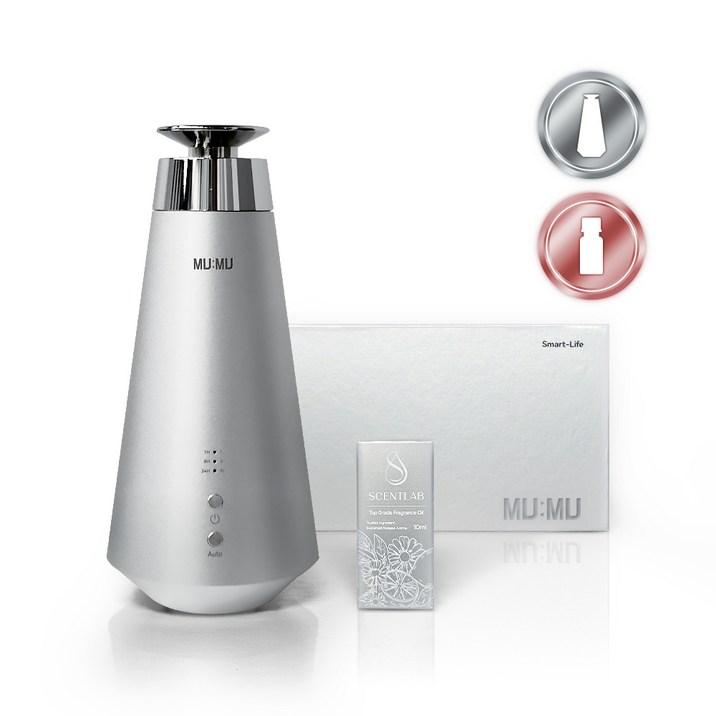 센트랩 무무 가정용 차량용 아로마 디퓨저 프리미엄 전자 무선 자동 오브제 고급 방향제 새차 집들이 선물, 1개, 10ml, 코럴브리즈