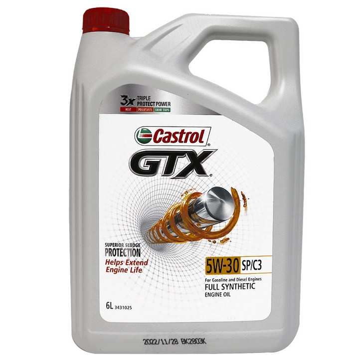 CASTROL 캐스트롤 GTX 5W30 SN,C3 6L 겸용 엔진오일