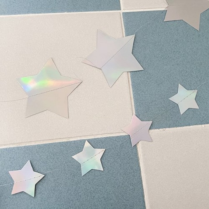 오각홀로그램별가랜드 파티가랜드 사진 소품 촬영 스튜디오 인생네컷