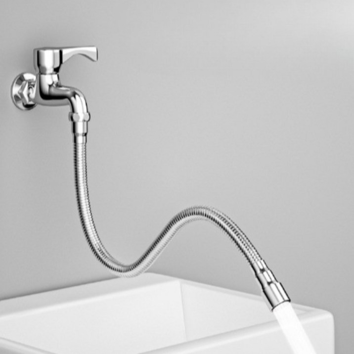 모덱스 360도 회전 올스텐 수도 연장호스, 올스테인리스