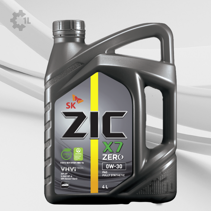 ZIC X7 ZERO 0W30 4L 가솔린 2154749729
