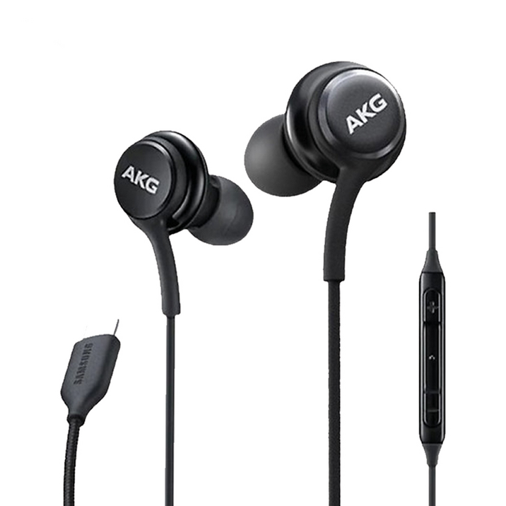 이어폰 블랙 갤럭시 S25 S21 S23 S24 노트20 스마트폰 게임용 인강용 AKG C타입 삼성 호환, C-TYPE 이어폰 [블랙]