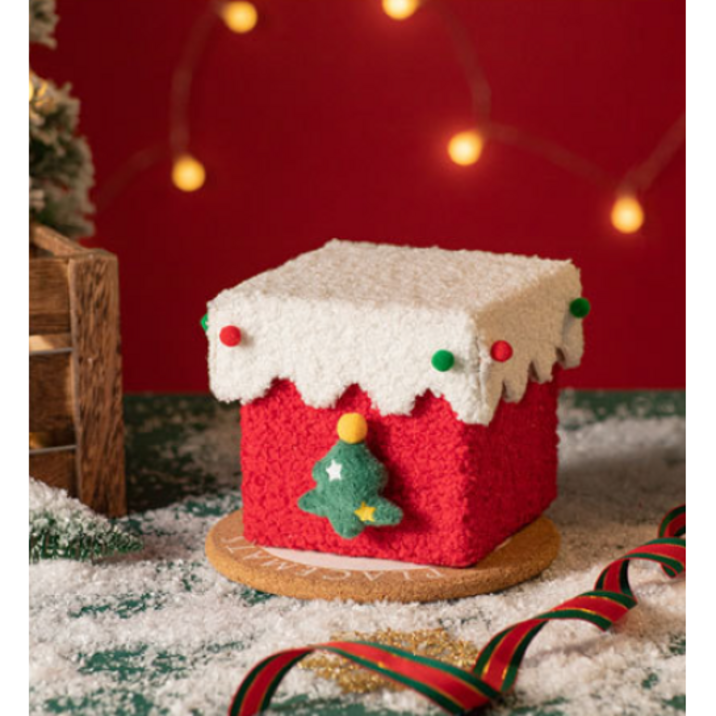 크리스마스 선물상자 포장 고급 캐시미어 벨벳 장식 소품