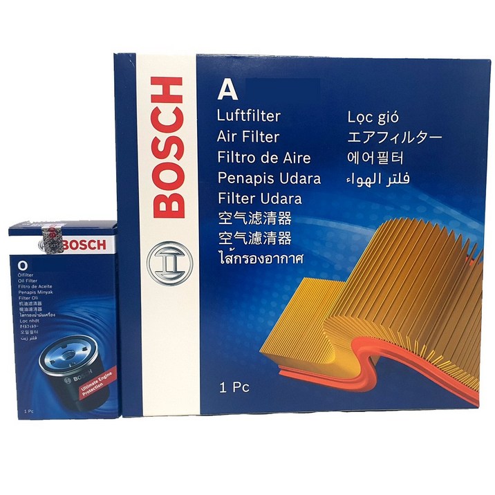 보쉬 현대 더뉴그랜져IG 2.4 하이브리드 엔진오일교환 오일+에어 필터 O1182+A2658, O1182+A2658, 1개