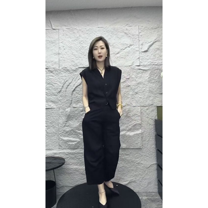 베루라 조끼베스트 일자핏팬츠세트 타포바투피스