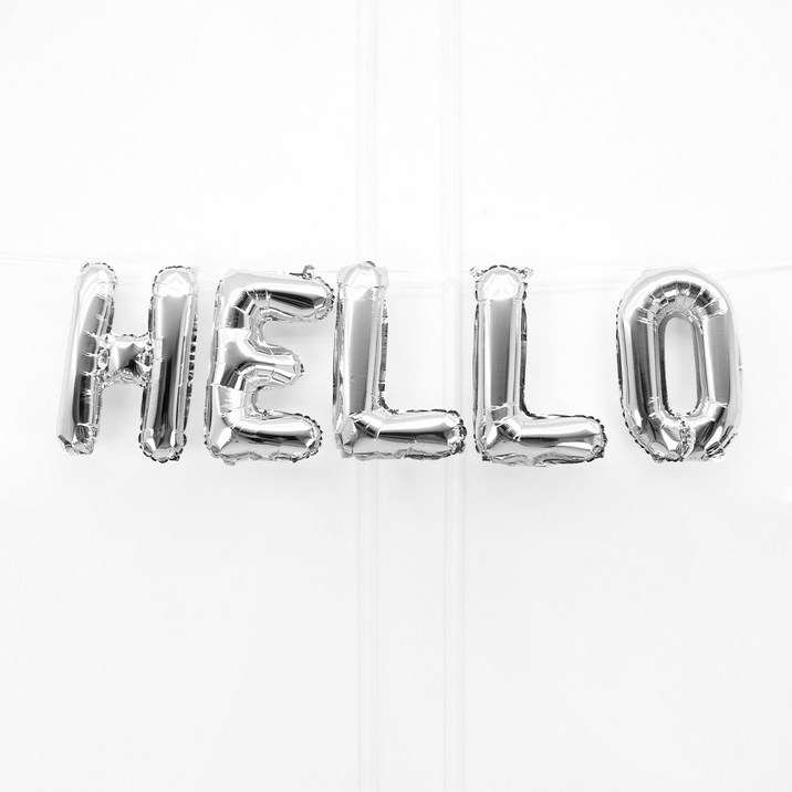 파티짱 HELLO 호일 글자 풍선 연말 파티 헬로우