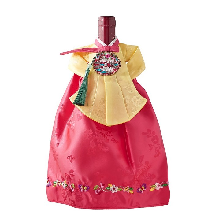 한복 와인 커버 선물 한국기념품,외국인 선물, 1개