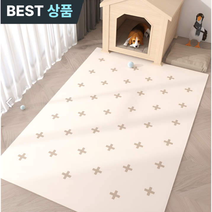 깔끔 반려동물 원터치 PVC 방수 매트, 1개