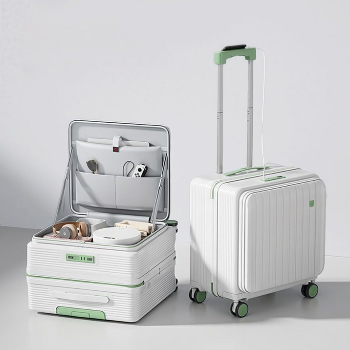 Chephie 무기한 AS 보증 전면오픈 소형 기내용 여행용 캐리어