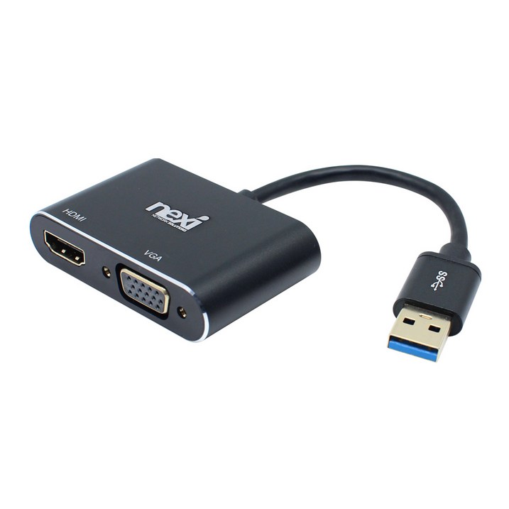 넥시 USB 3.0 to HDMI VGA 멀티 컨버터