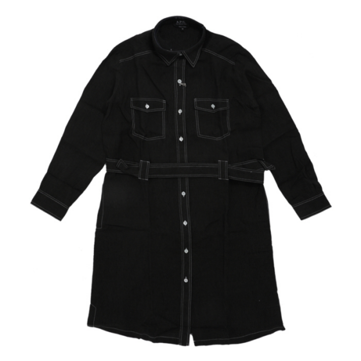 아페쎄 아페쎄 에릴다 셔츠 드레스 블랙  LIAEDF05964JAC