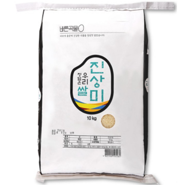 바른곡물 정담은 우리쌀 진상미, 1개, 10kg 20230329