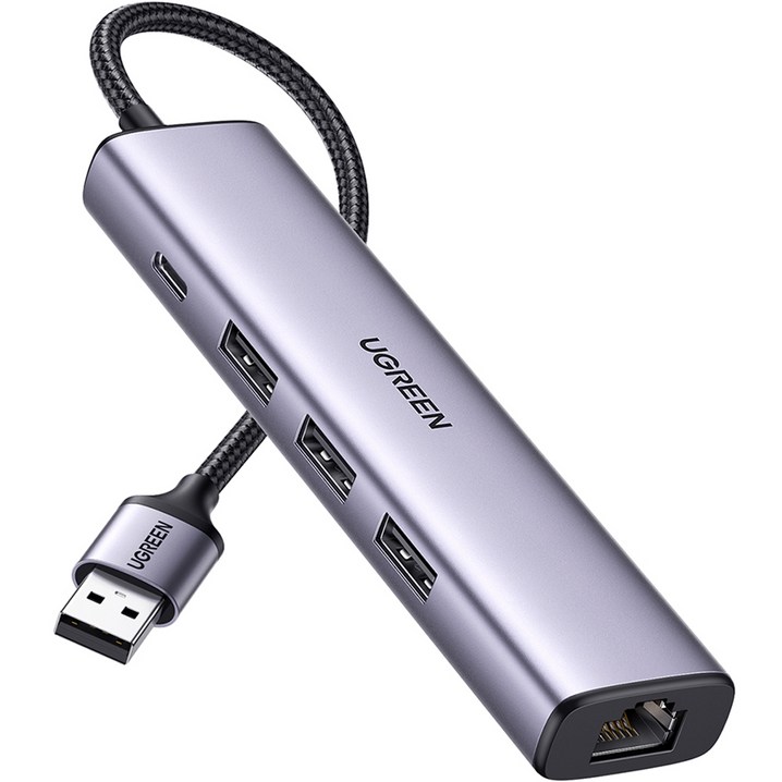 유그린 USB 3.0 기가비트 랜카드 멀티 허브, 혼합색상, 1개 유그린 USB 3.0 기가비트 랜카드 멀티 허브, 혼합색상, 1개