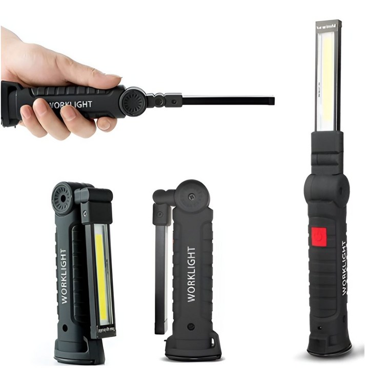 COB 칩 LED 충전식 손전등 후레쉬 캠핑 랜턴 작업등