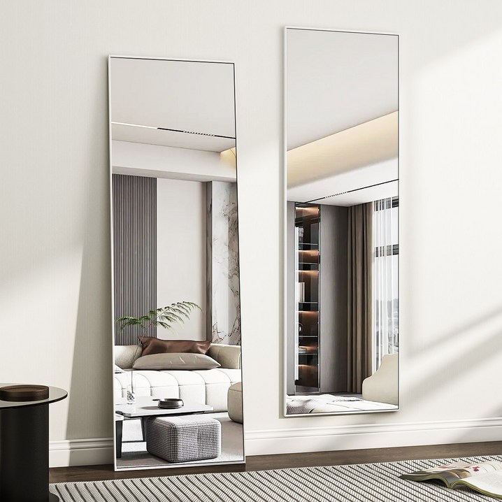 뷰티피크 직사각형 전신거울 3in1 스탠드형 벽걸이형 거치형 440×1470