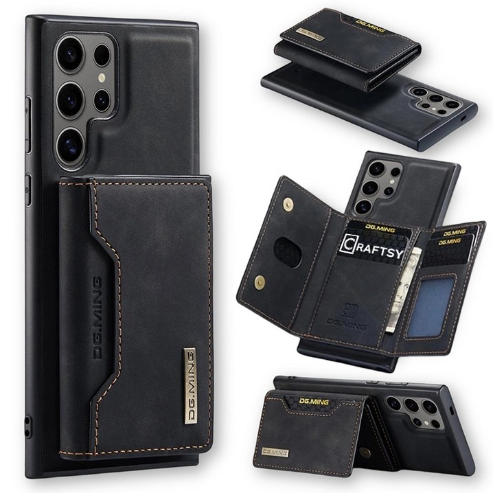 Craftsy 삼성 S21S22S23S24S25 시리즈 자석 분리형 가죽지갑 탈부착가능 핸드폰 케이스