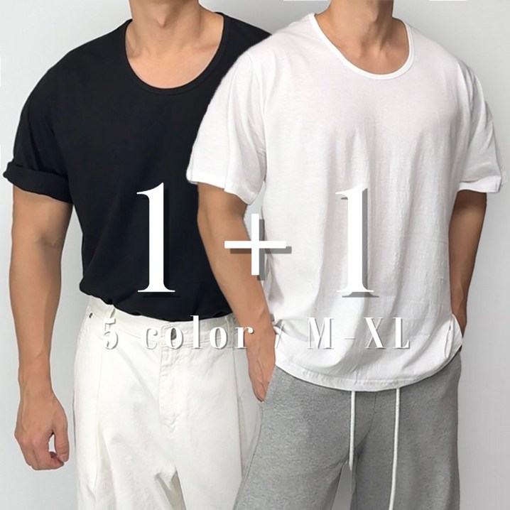 11 머슬핏 U넥 유넥 반팔 티셔츠 반팔티 머슬티 쿨링 헬스 시원한 상의
