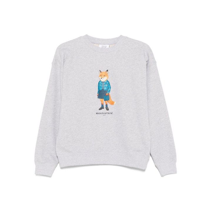 메종키츠네 드레스드 폭스 프린트 스웨트셔츠