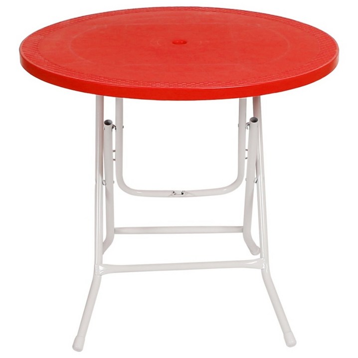 지오리빙 접이식 플라스틱 원형 테이블