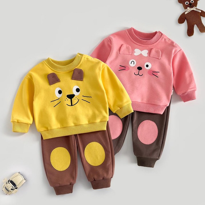 구름위에햇님 봄가을 아기외출상하복세트 ST2281306