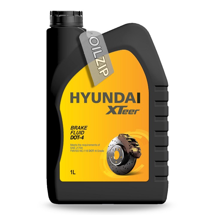 현대 엑스티어 브레이크오일 DOT4 1L 브레이크액, 1개