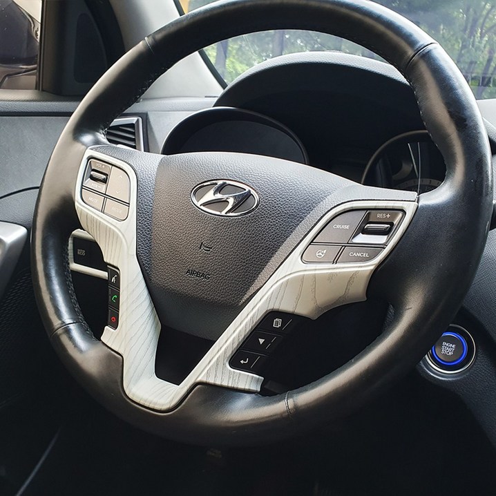 미켈라토 싼타페DM더프라임 튜닝 실내 카본 몰딩 커버 수전사 튜닝 모음, 크림애쉬핸들버튼풀커버x1pcs, 기타