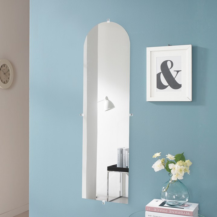 온맘컴퍼니 초간편 부착 유리 거울 돔, 단일색상