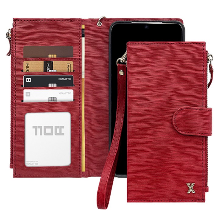 까미또 엑스 리나 지퍼 월렛 휴대폰 케이스