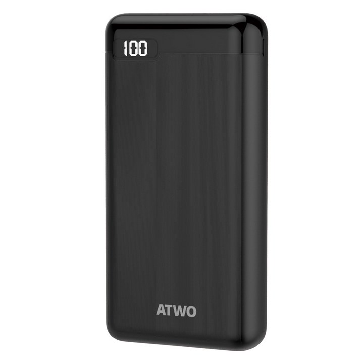 에이투 퀵차지 3.0 고속충전 PD 보조배터리 20000mAh 멀티단자 AL0301, 블랙, AL0301